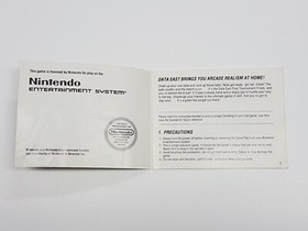 Side Pocket Authentic Original NES Nintendo Manual Only