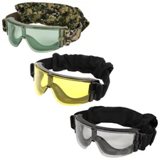Lancer Tactical Frameless Full Seal Airsoft Safety Protective Goggles