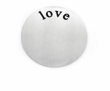 Floating Locket love Insert Screen 22mm fits a 30mm open hinge closure Silver