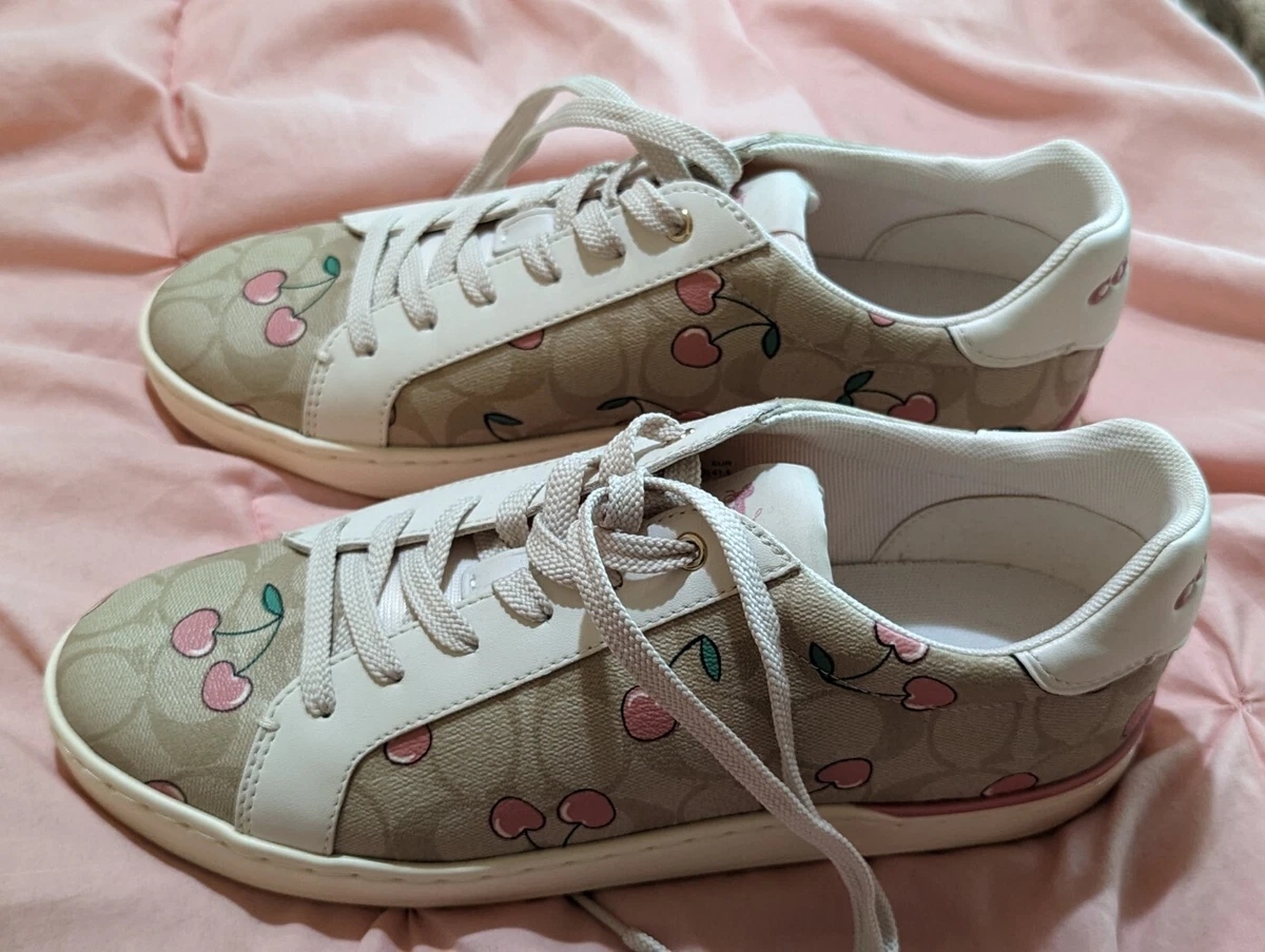 Coach womens heart cherry sneakers new size 11 sold out