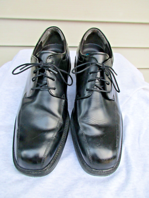 Nunn Bush Oxford Mens 8 Black Bartole ST Leather Bicycle Toe Comfort Gel Dress NUNN BUSH BARTOLE STREET BIKE TOE Black lace-up Mens Dress  main image 2