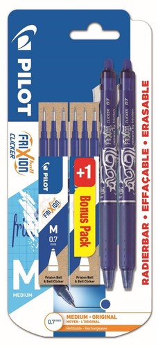 Pilot FRIXION BALL CLICKER Promo Set 07 2x Rodillo de Tinta + 6 Minas *!¡Excelente Precio!* - Imagen 1 de 3