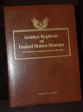 Album of 59 22kt proof GOLDEN REPLICAS of the UNITED STATES First Day of Issue
