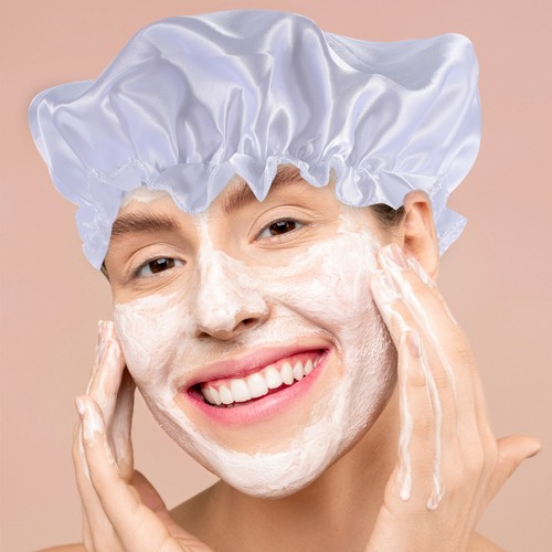 2pcs High-stretch Single-layer Satin Sleep Caps Hair Adult Sleep Caps