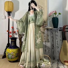 Green Hanfu Women Chinese Traditional Cosplay Costume Ancient Song Dynasty Dress