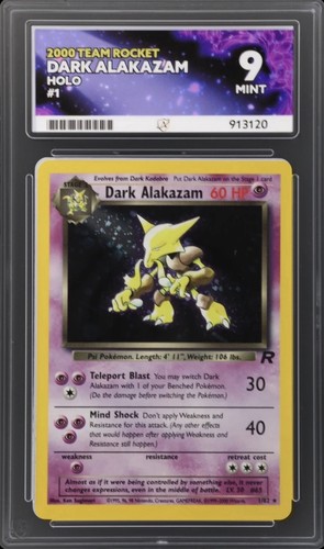 Dark Alakazam (Unlimited) graded ACE 9 for sale on eBay