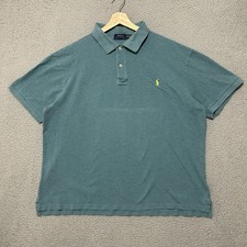 Polo Ralph Lauren Polo Men 2XB Big Blue Short Sleeve Cotton Pony