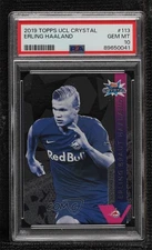 2019-20 Topps Crystal UCL Erling Haaland #113 PSA 10 GEM MT Rookie RC