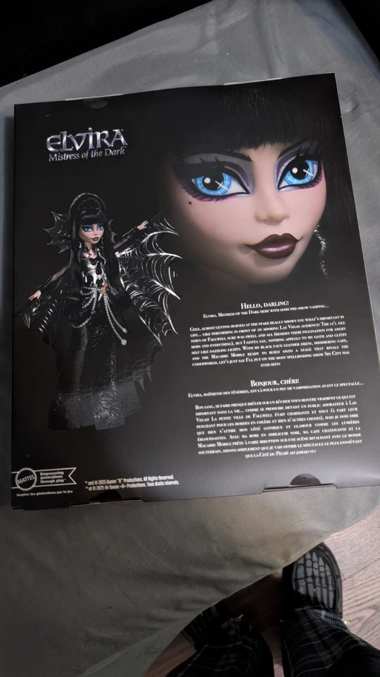 Muñeca Monster High Elvira Mistress Of The Dark Skullector Nueva 2025 EXCLUSIVA Foto 2 de 4