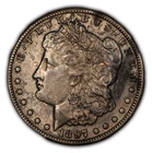 1897-S $1 Morgan Dollar - Luster - Colorful Toning - AU Semi Key Date - D3887