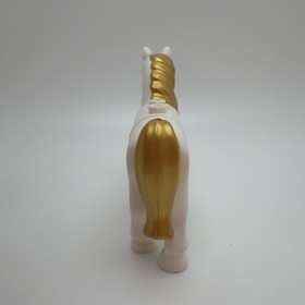 LEGO Disney Princess Cinderella's WHITE HORSE Med Blue Eyes GOLD MANE Tail 41146