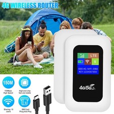 5G Unlocked LTE LCD Portable Mobile Broadband Wireless WiFi Router MiFi hotspot