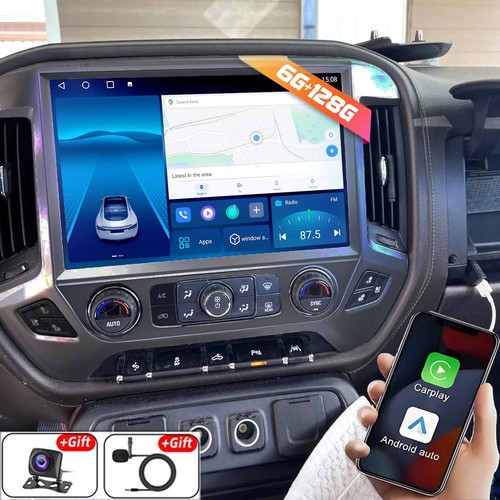 13.1" For Chevy Silverado GMC Sierra 2014-2018 Radio Stereo Apple Carplay 6+128G