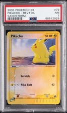 2003 POKEMON EX SANDSTORM #72 PIKACHU-REVERSE FOIL PSA 7 on eBay