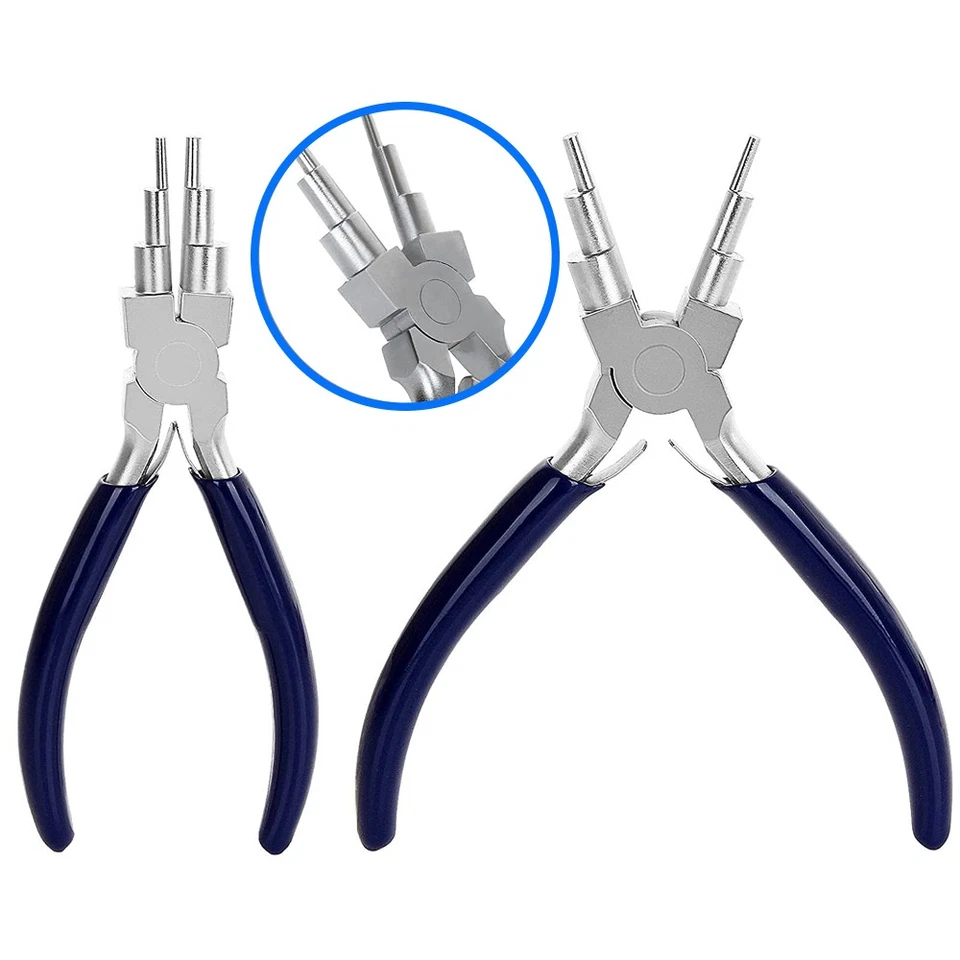 珠宝制作钢丝弯曲钳2-9毫米6尺寸环跳环 — 第 2/4 张图片