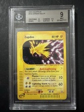 Pokemon Zapdos H32/H32 Aquapolis Holo ENG BGS 9 - No Charizard Crystal