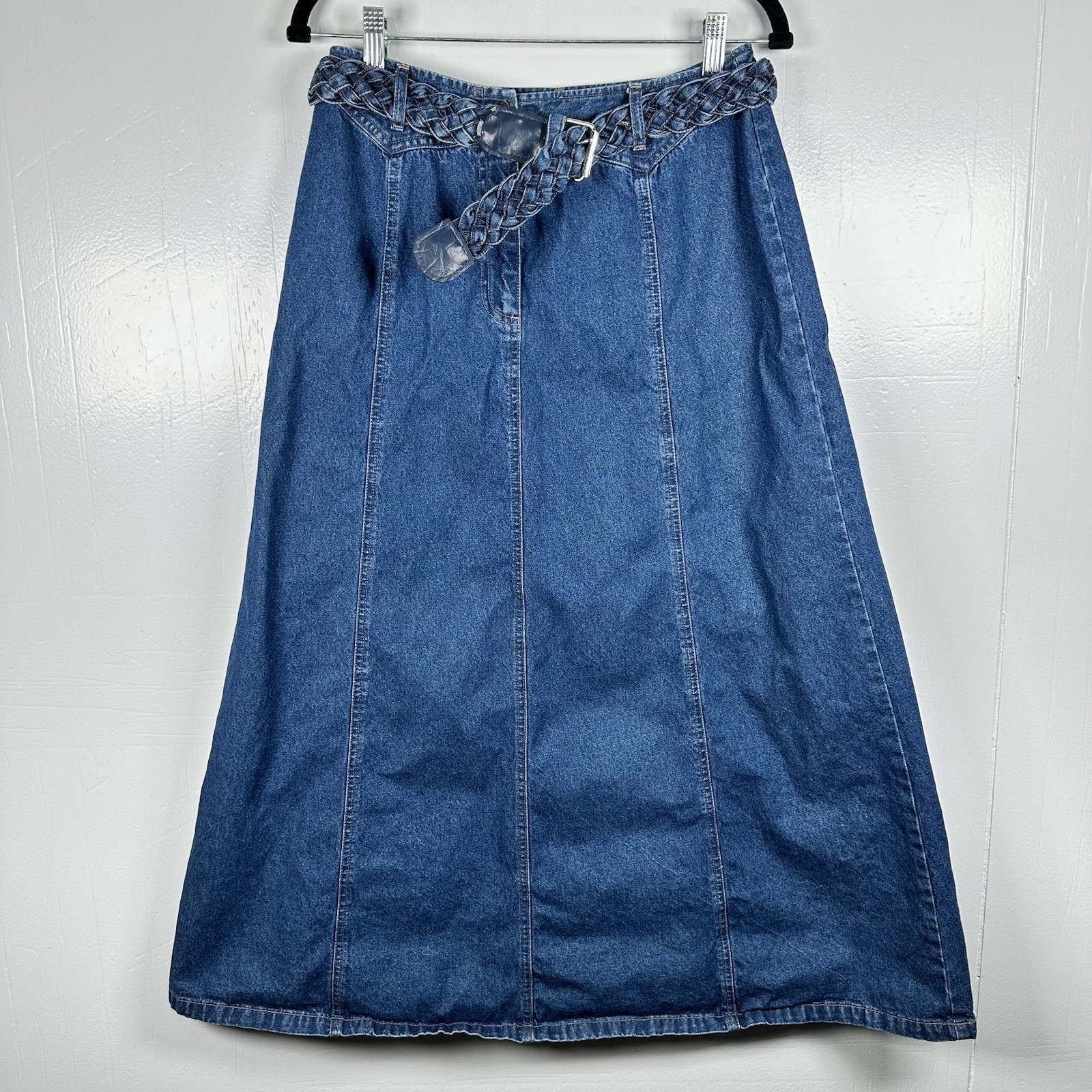 Women's Bagatelle Denim Skirt -  Sz. 10  With Denim Belt