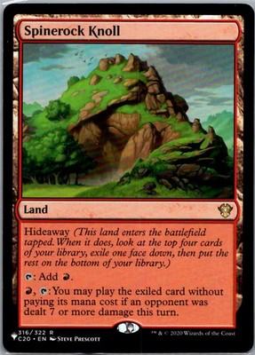 Spinerock Knoll R The List Reprints 316 NM