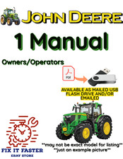 JOHN DEERE 5060E TRACTOR OWNERS OPERATORS MANUAL PDF FILE ON USB