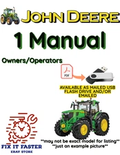 JOHN DEERE 5075E TRACTOR OWNERS OPERATORS MANUAL PDF FILE ON USB