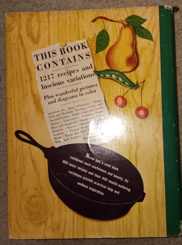 The Fireside Cookbook by James Beard 1949 HC/DJ 1st Edition 1st Print Cook Book - Image 2 of 4
