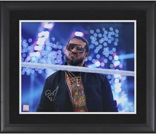 Santos Escobar WWE Framed Autographed 16