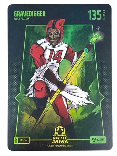 2025 Bo Jackson Battle Arena Gravedigger Stefon Diggs Battlefoil Glow SP Alpha