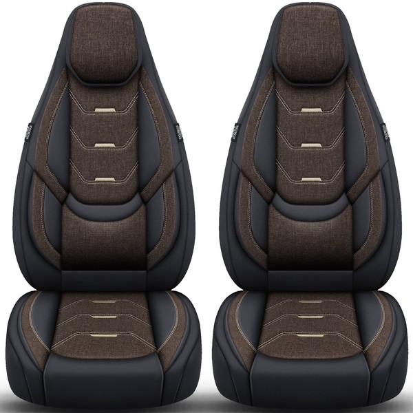 SchonbezüGe SitzbezÜGe FüR Smart Fortwo Forfour 453 Bj Ab 2014 In Schwarz/Braun-image