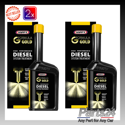 2x Formula Gold Powerful Diesel Fuel System Injector Cleaner Treatment 500ML