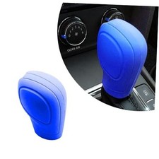 Pack-2 Car Shift Knob Protective Cover, Silicone Tightly Wrapped 2 PCS Blue