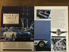 Misc 6770 Article Pictorial History 1961 Maserati 3500 Gt 5 Page Super Article Misc 6770 Article Pictorial History 1961 Maserati 3500 Gt 5 Page Super Article