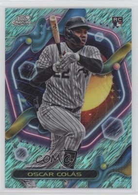 2023 Cosmic Chrome Aqua Equinox Refractor 45/199 Oscar Colas Colás Rookie RC fm0