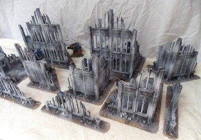 WARGAMING TERRAIN NEU BEMALT, ADVANCE ORDERS,,MEGA KONVOLUT SET 12 TEILE