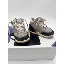 Air Jordan 3 Retro High Top Grey Chlorophyll Sneakers -Sz 5C