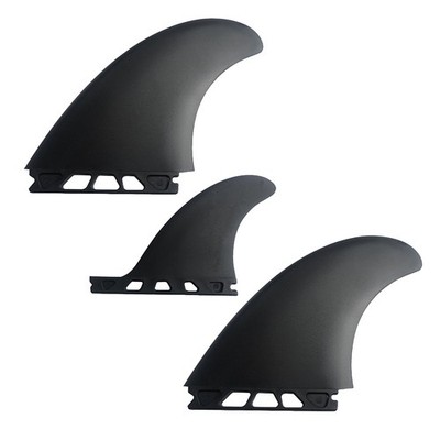 1 Set Surfboard Fiberglass Fin MR Twin Fins für Single Tab Surfboards Short6759