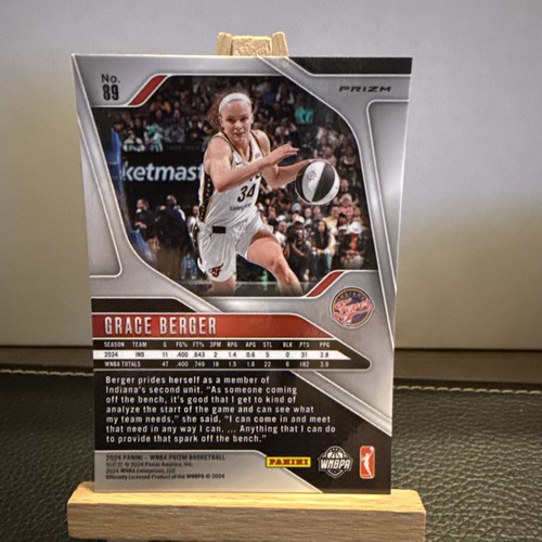 2024 WNBA Prizm #89 Grace Berger Blue Velocity - Picture 2 of 2