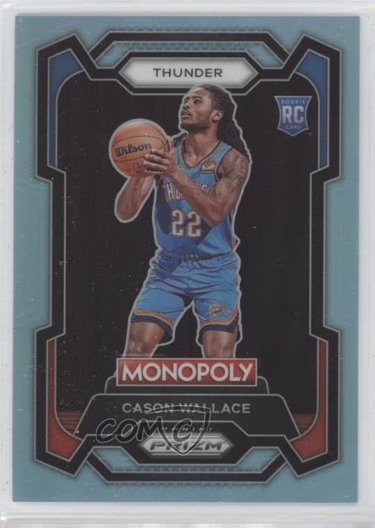 2023-24 Panini Prizm Monopoly Light Blue 53/199 Cason Wallace #63 Rookie RC