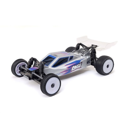 LOS00007T2 1/24 Micro-B 2WD Buggy RTR, Silver - Picture 2 of 10
