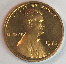 1975-S PROOF LINCOLN MEMORIAL CENT (IMPAIRED).