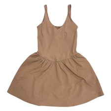 Spalding Womens Lightweight V-Neck Stretch Fit Active Mini Dress (Brown, XL)