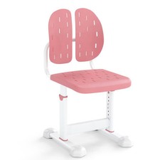 Height-adjustable Kid's Study Chair with Double Back Support and Breathable Seat