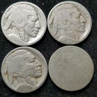 No Date Nickel Lot Of One Liberty Head V Nickel And Three Buffalo Nickels