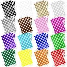 3360 PCS 3/4" Colored Dot Stickers 16 Assorted Circle Color Coding Labels Sti...