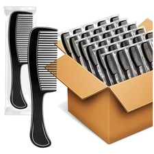 Black Plastic Comb Pack for All Hair Types