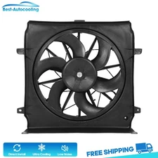 620-038 Radiator Cooling Fan Assembly For 2002 2003-2004 Jeep Liberty 2.4L 3.7L