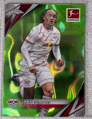 24/25 Topps Chrome Bundesliga ; Xavi Simons Green Lava 219/250