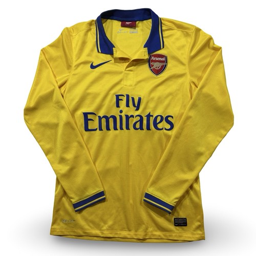 Arsenal FC Soccer Jersey Kit Men's Small Long Sleeve Football EPL 2013-2014 Away - Picture 1 of 18