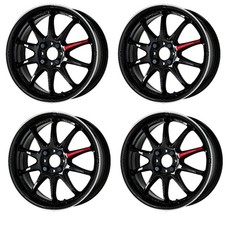 Work Emotion Zr10 Wheels 15x5.0j45 4x100 Blackdiamondblklc Set Of 4