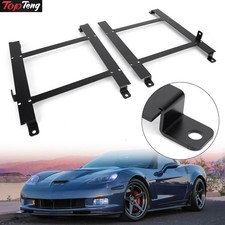 2x Low Mount Racing Bucketeat Base Tensileteel Bracket For 1997-2004 Corvette C5