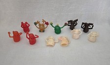 VINTAGE RUSS Christmas Holiday Finger Puppets Rubber Lot Of 11